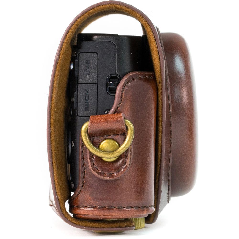 MegaGear Ever Ready  Leather Camera Case for Sony Cyber-shot DSC-HX90V or DSC-HX80B