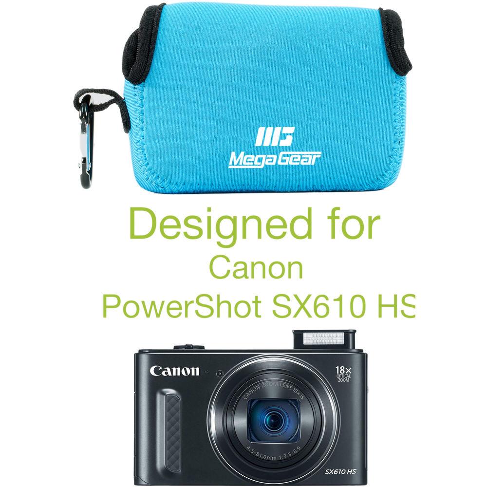 MegaGear Ultra-Light Neoprene Camera Case for Canon SX720 HS, Canon PowerShot SX610 HS, and SX600 HS