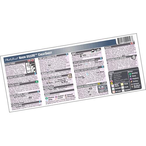 PhotoBert CheatSheet for Nikon D5500 DSLR Camera