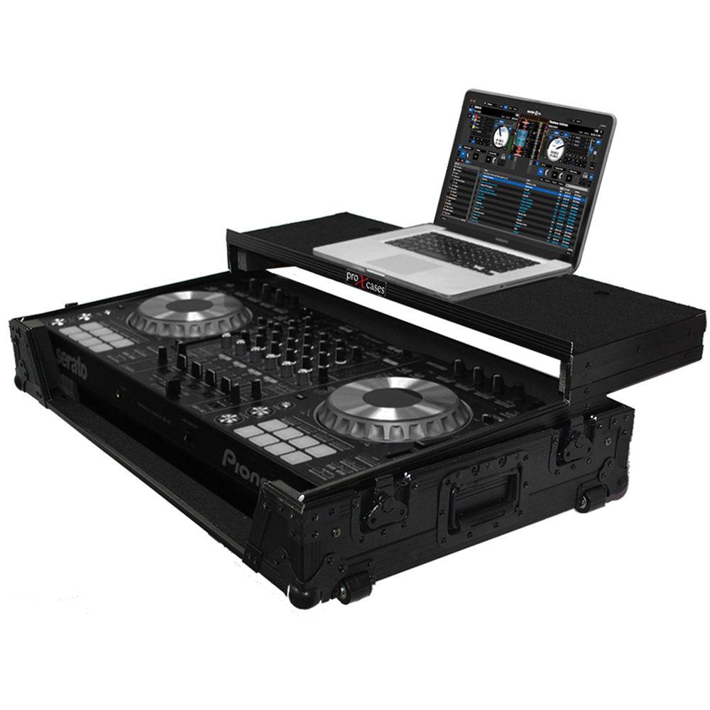 ProX Flight Case for Pioneer DDJ-SZ and DDJ-SZ2 Controllers with Laptop Shelf and Wheels