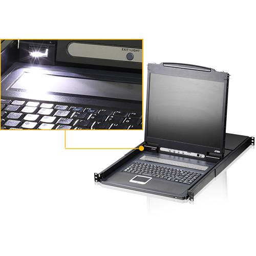 ATEN 19" 8-Port LCD USB KVM Switch