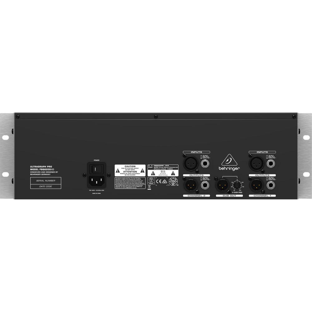 Behringer ULTRAGRAPH-PRO FBQ6200HD Dual Channel 31-Band Graphic EQ