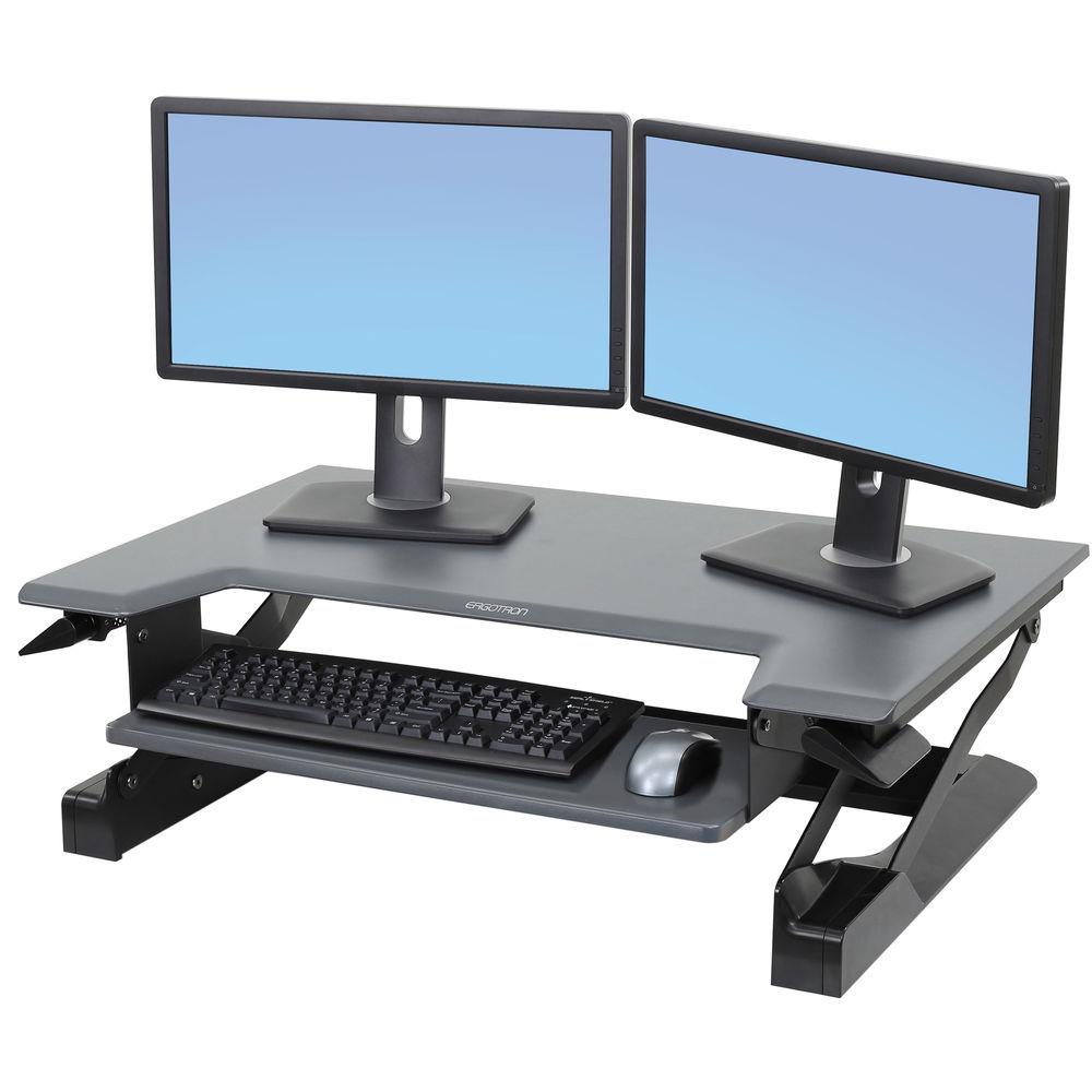 Ergotron WorkFit-T Sit-Stand Desktop Workstation, Ergotron, WorkFit-T, Sit-Stand, Desktop, Workstation