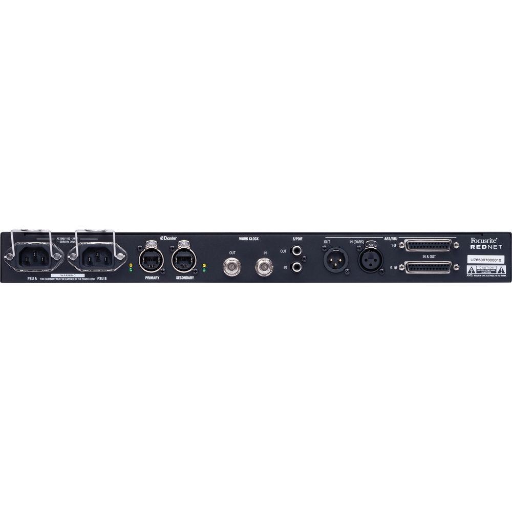 Focusrite RedNet D16R 16-channel AES3 I O for Dante Audio over IP Networks