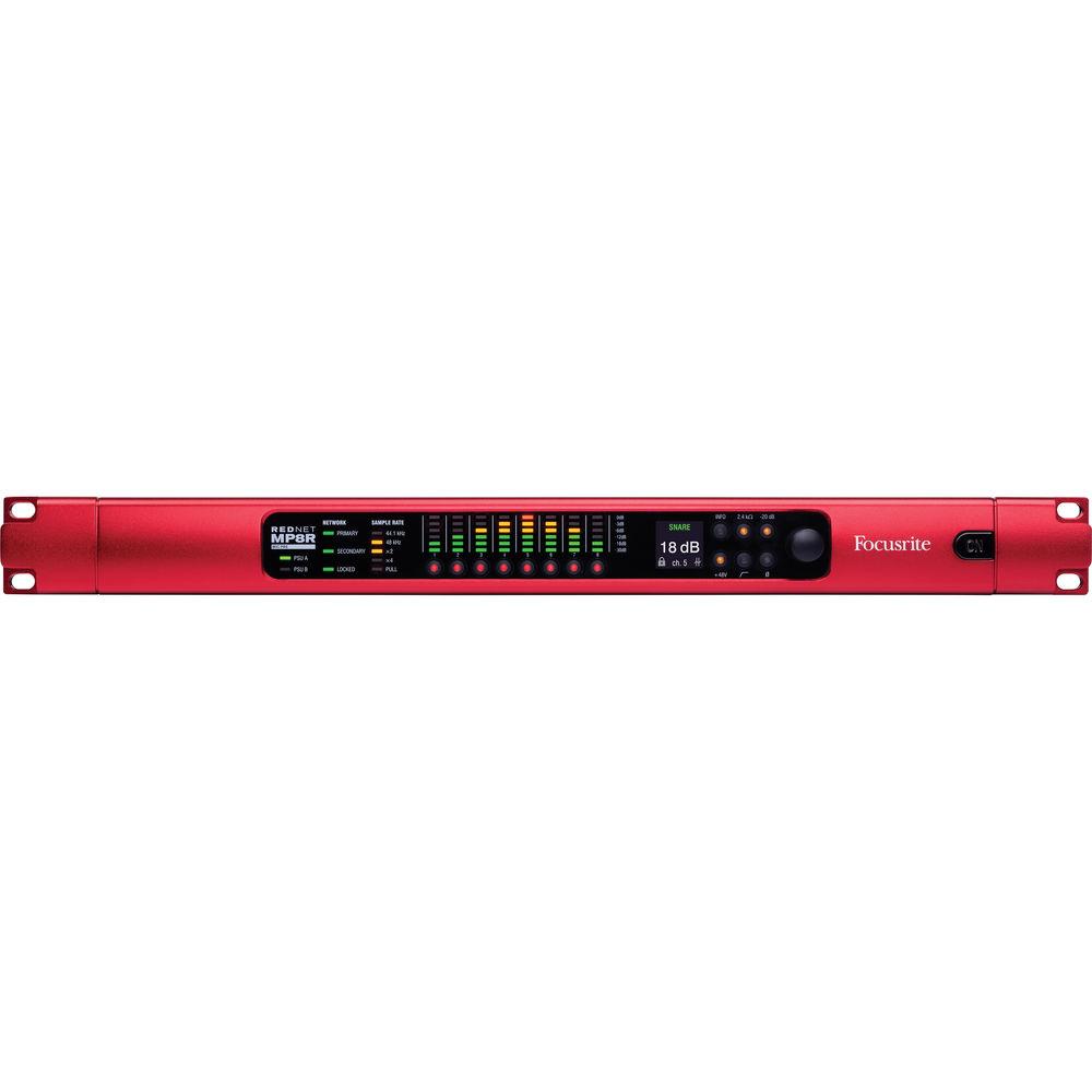 Focusrite RedNet MP8R 8-Channel Remote-Controlled Mic Pre and A D for Dante