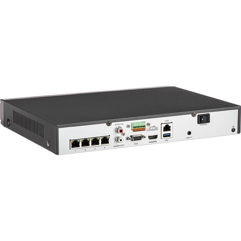 Hikvision DS-7604NI-E1 4P 4-Channel Embedded Plug & Play NVR with 2TB HDD