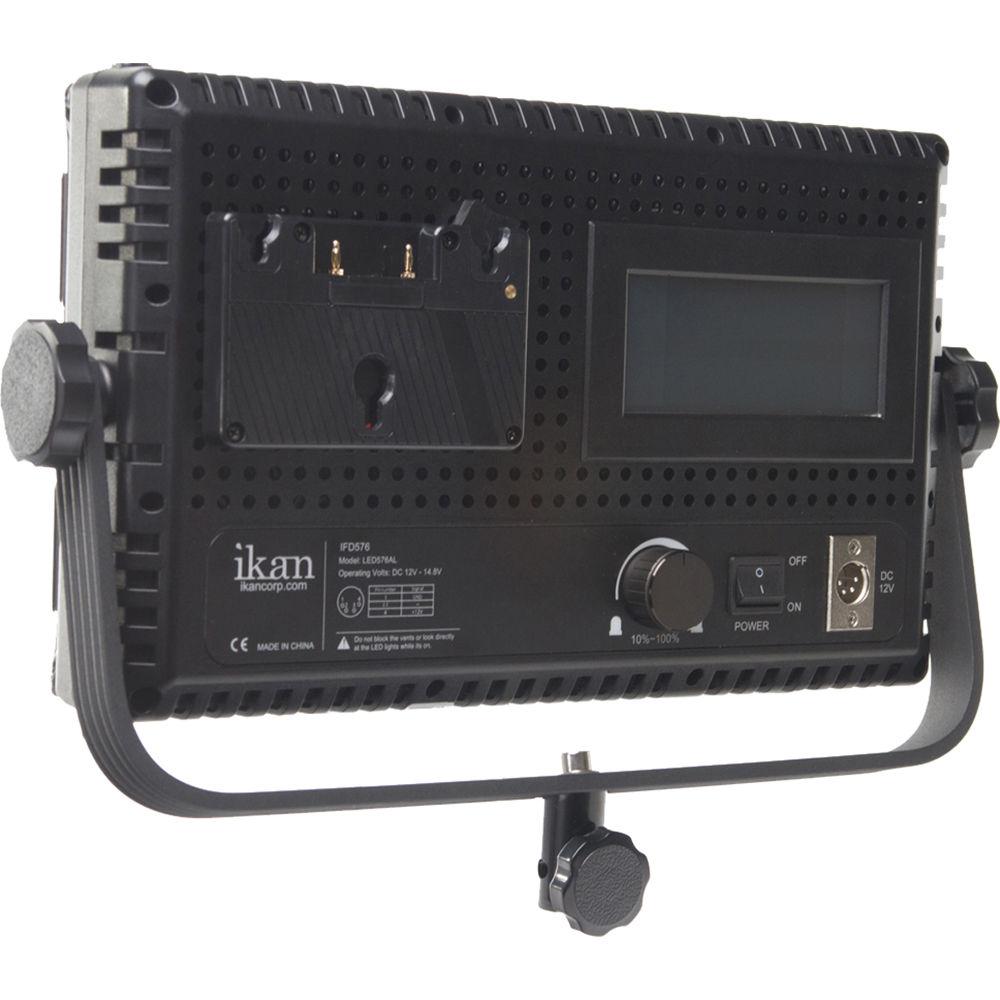 ikan IFD576 Featherweight 3-Light Kit with AB & V-Mount Plates