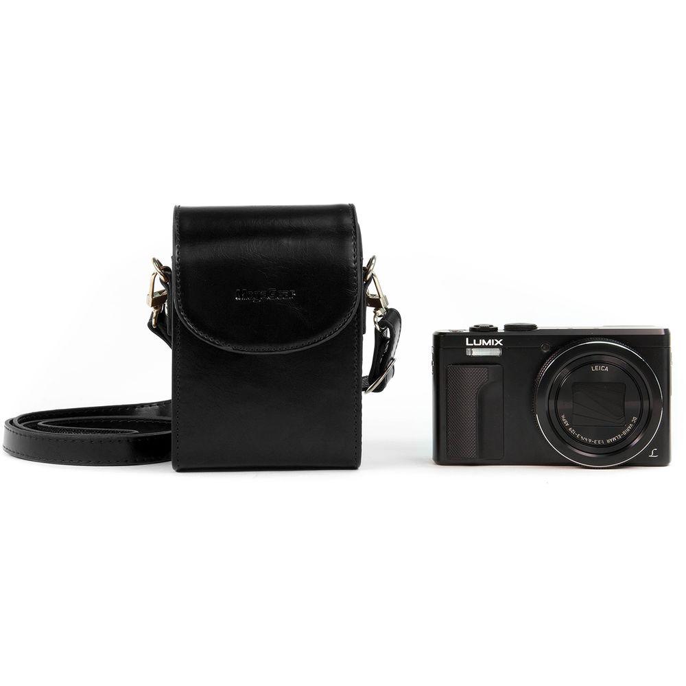MegaGear Ever Ready  Leather Camera Case for Panasonic Lumix DC-ZS70, DMC-LX10, DMC-ZS60, or DMC-ZS100