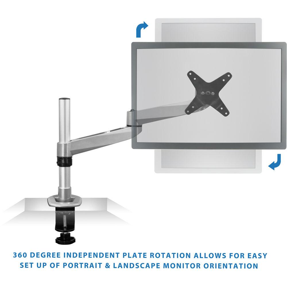Mount-It! Quick Connect Single Monitor Desk Mount with Articulating Swivel Arm
