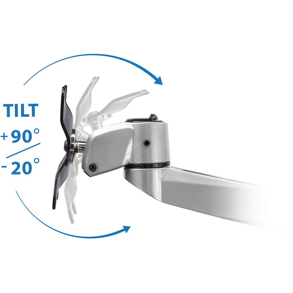 Mount-It! Quick Connect Single Monitor Desk Mount with Articulating Swivel Arm