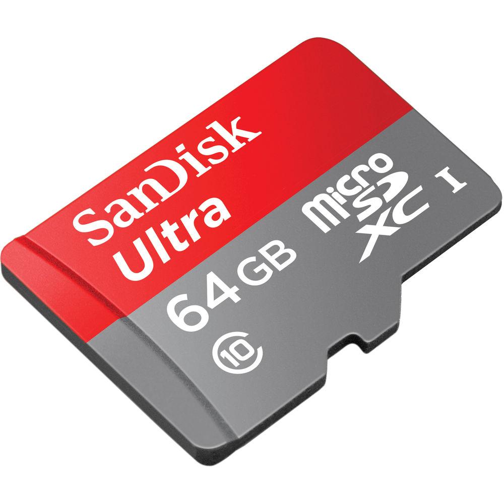 SanDisk 64GB Ultra UHS-I microSDXC Memory Card