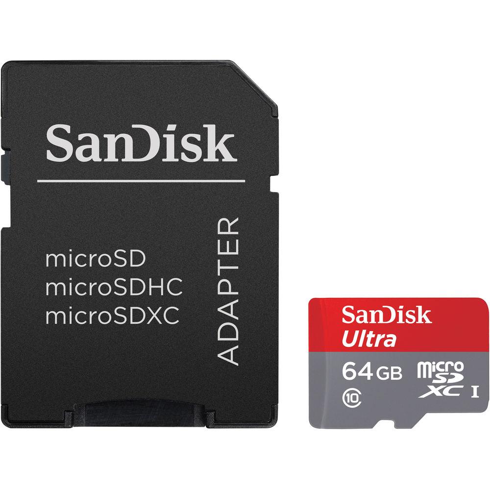 SanDisk 64GB Ultra UHS-I microSDXC Memory Card