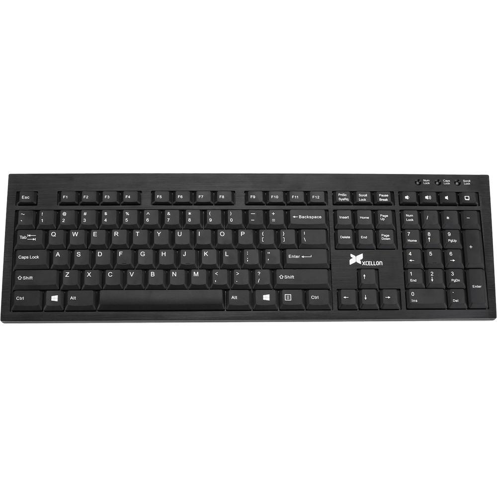 Xcellon KW-A300B Wireless Aluminum Keyboard