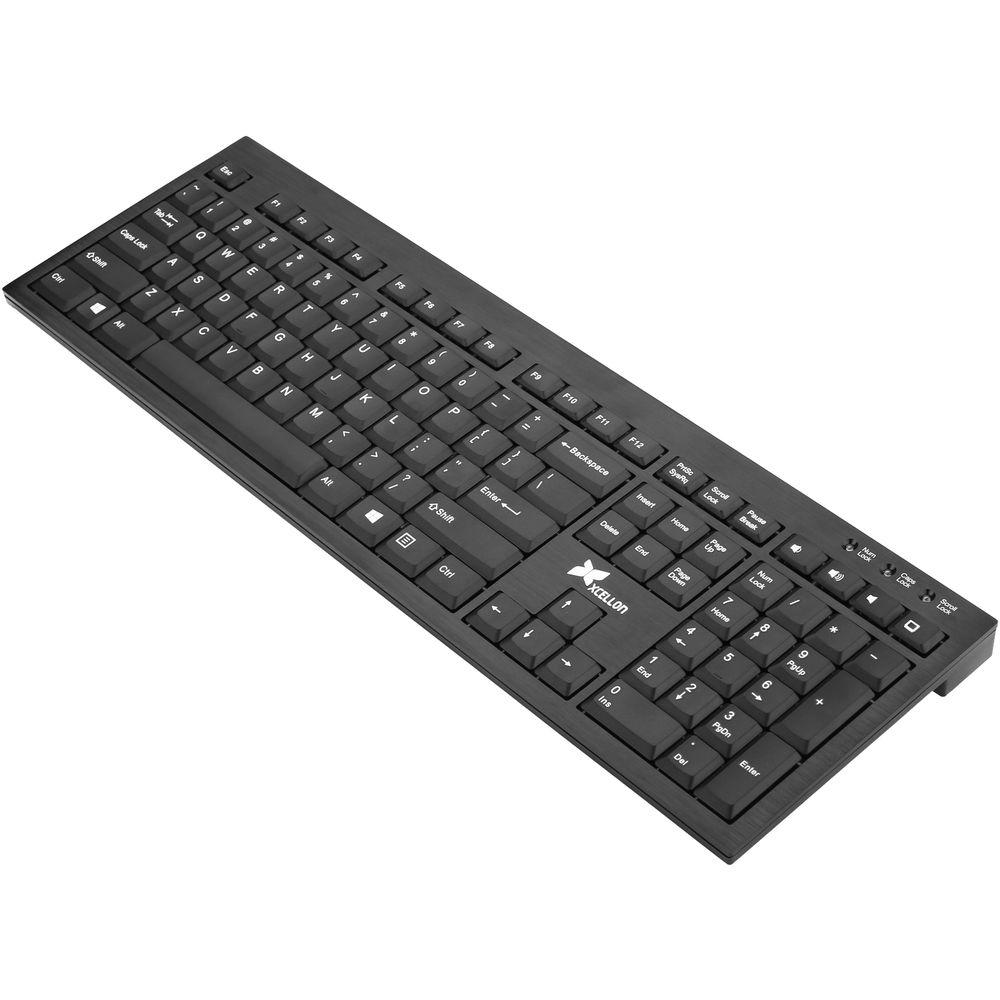 Xcellon KW-A300B Wireless Aluminum Keyboard