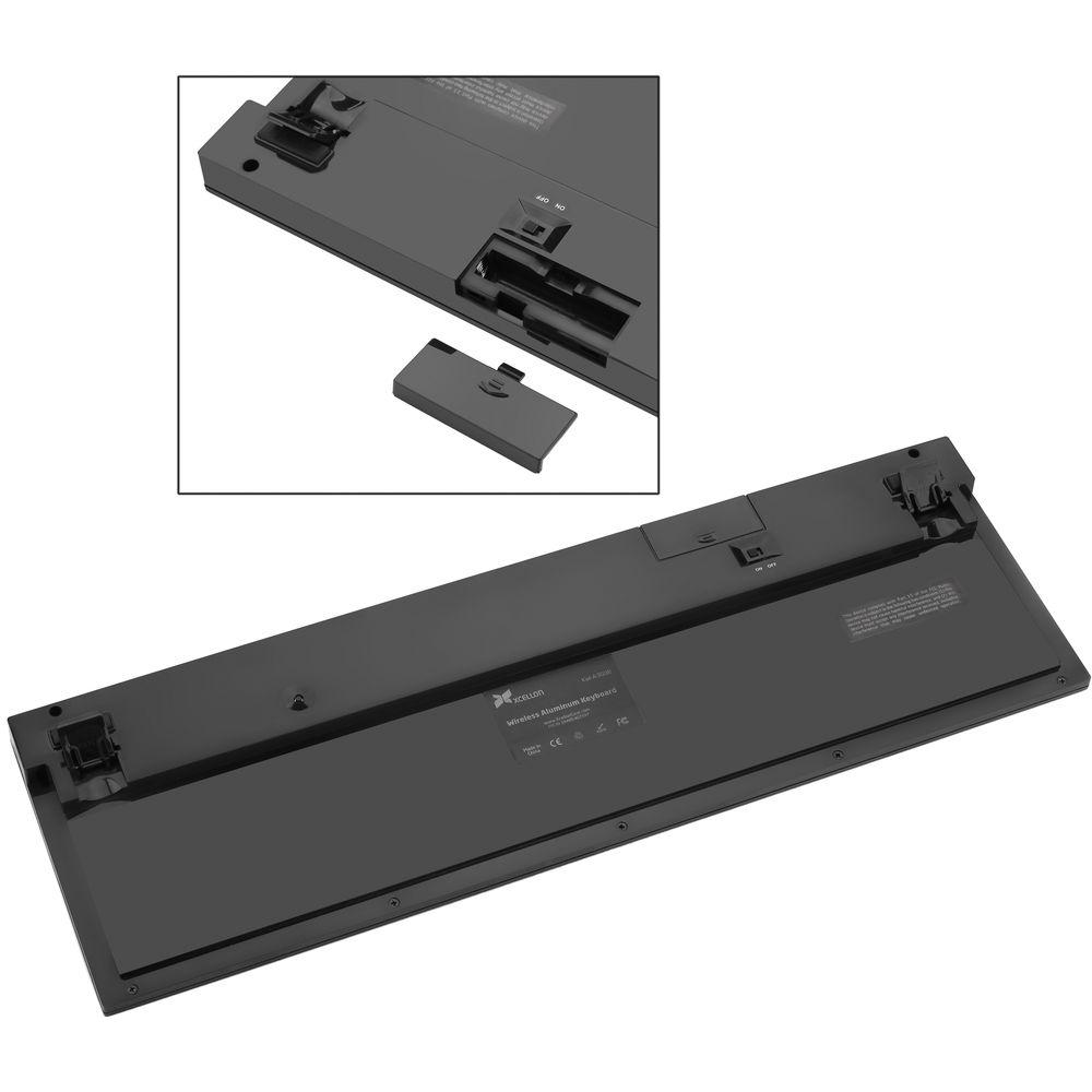 Xcellon KW-A300B Wireless Aluminum Keyboard
