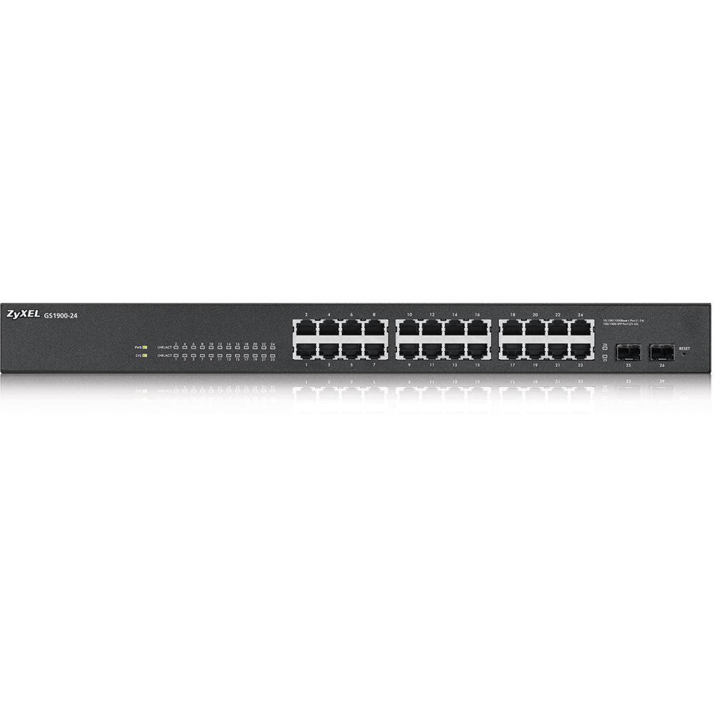 ZyXEL GS1900 Series 24-Port GbE Smart Managed Switch with GbE Uplink