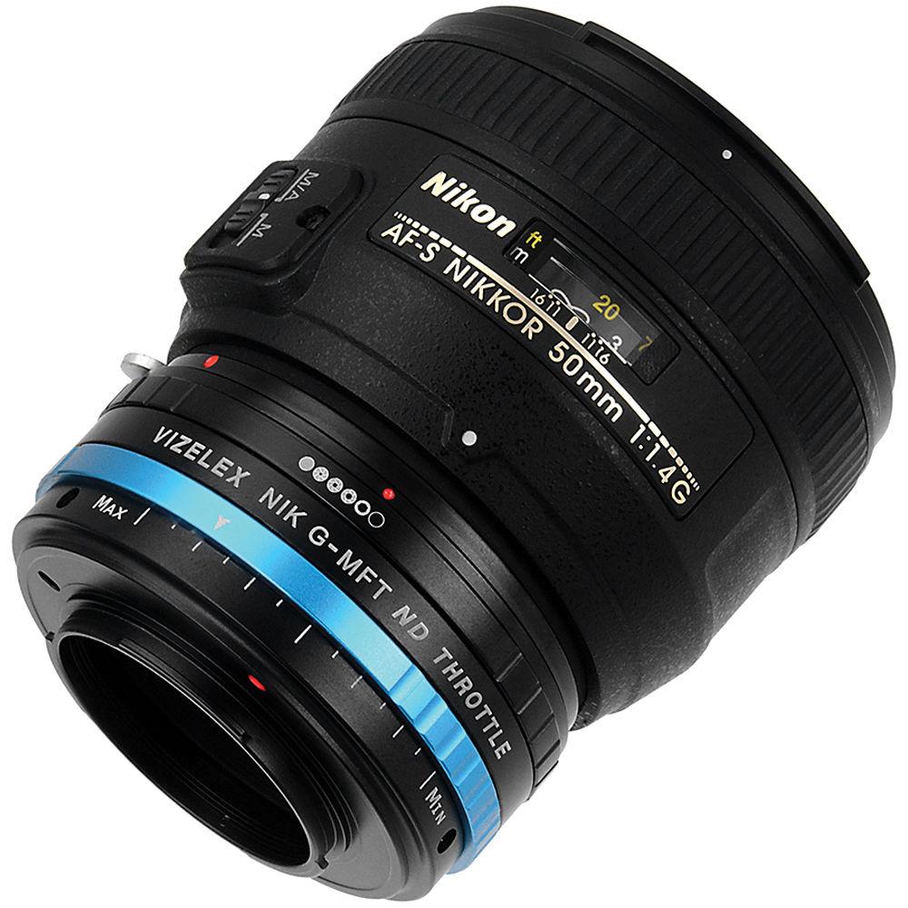 FotodioX Nikon F Lens to Micro Four Thirds Camera Vizelex ND Throttle Adapter