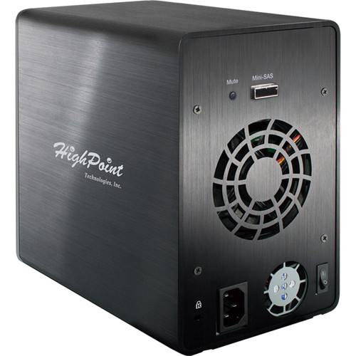 HighPoint RocketStor 6414VS 4-Bay Q-SATA Value RAID Tower Enclosure