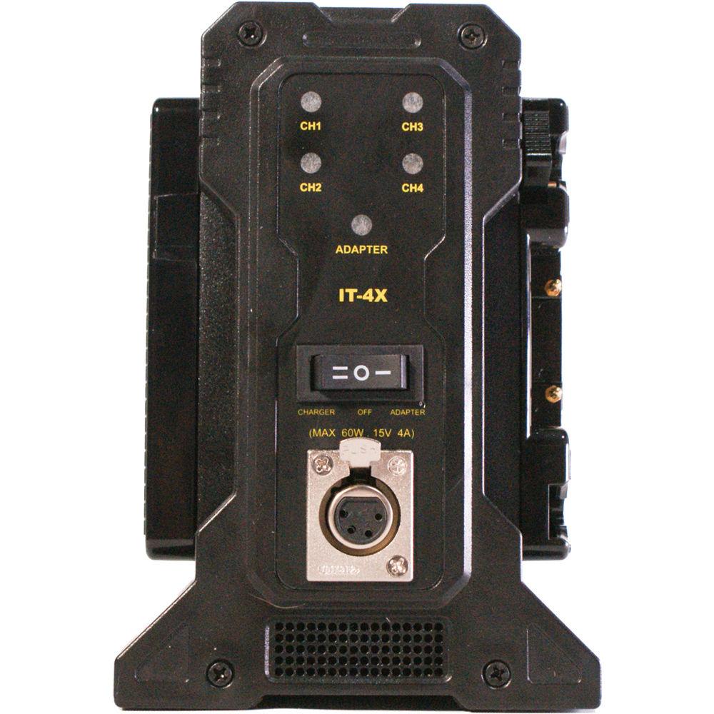 Intellytech IT-4X Quad Battery Charger for V-Mount Batteries