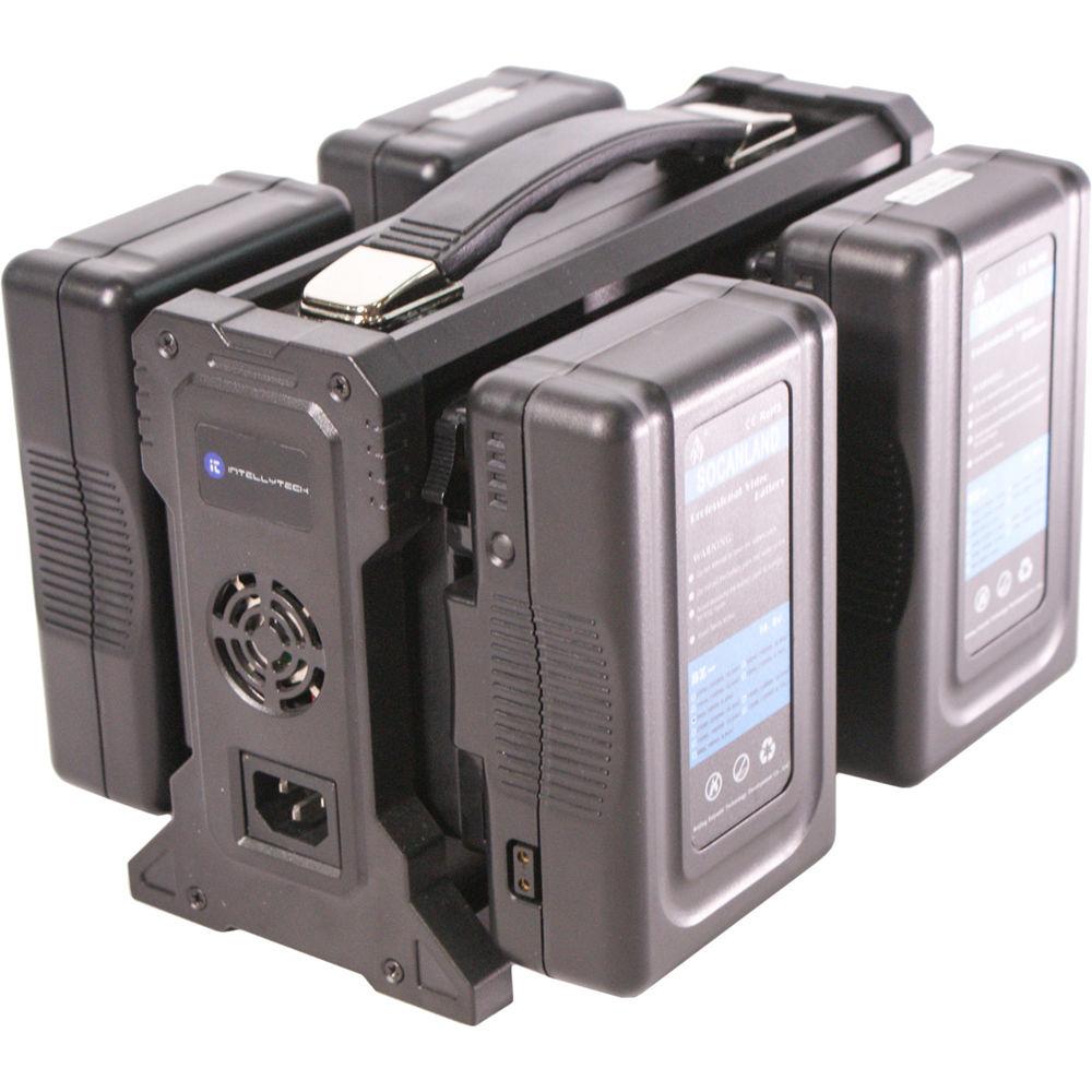Intellytech IT-4X Quad Battery Charger for V-Mount Batteries