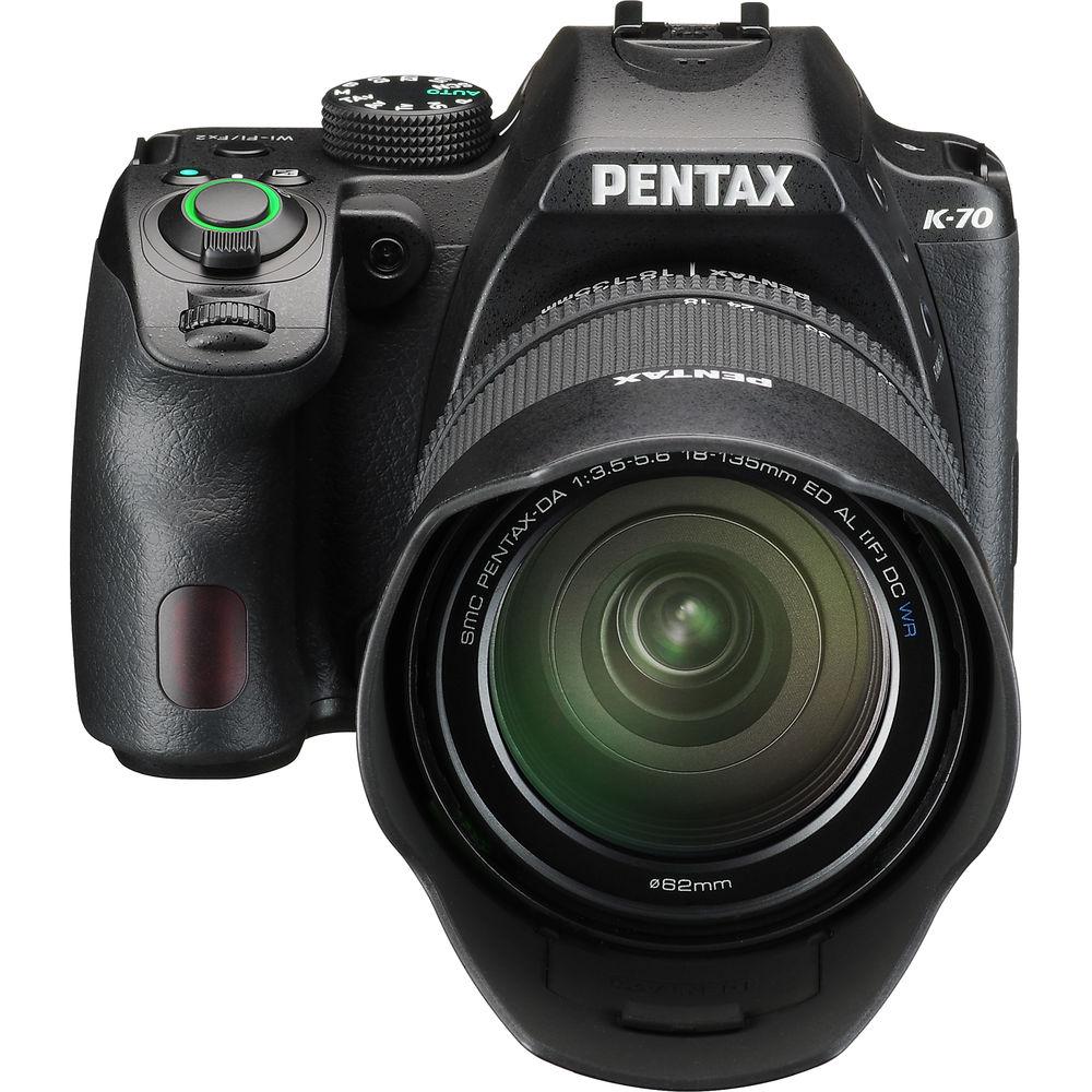 Pentax K-70 DSLR Camera with 18-135mm Lens