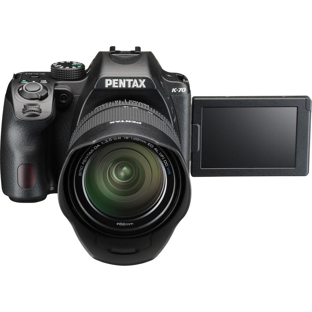 Pentax K-70 DSLR Camera with 18-135mm Lens