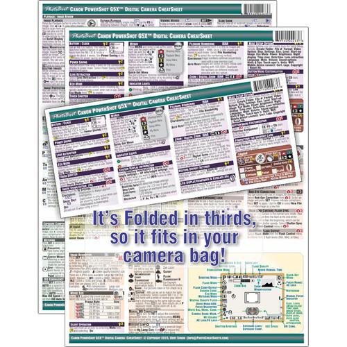 PhotoBert CheatSheet for Canon PowerShot G5 X Camera