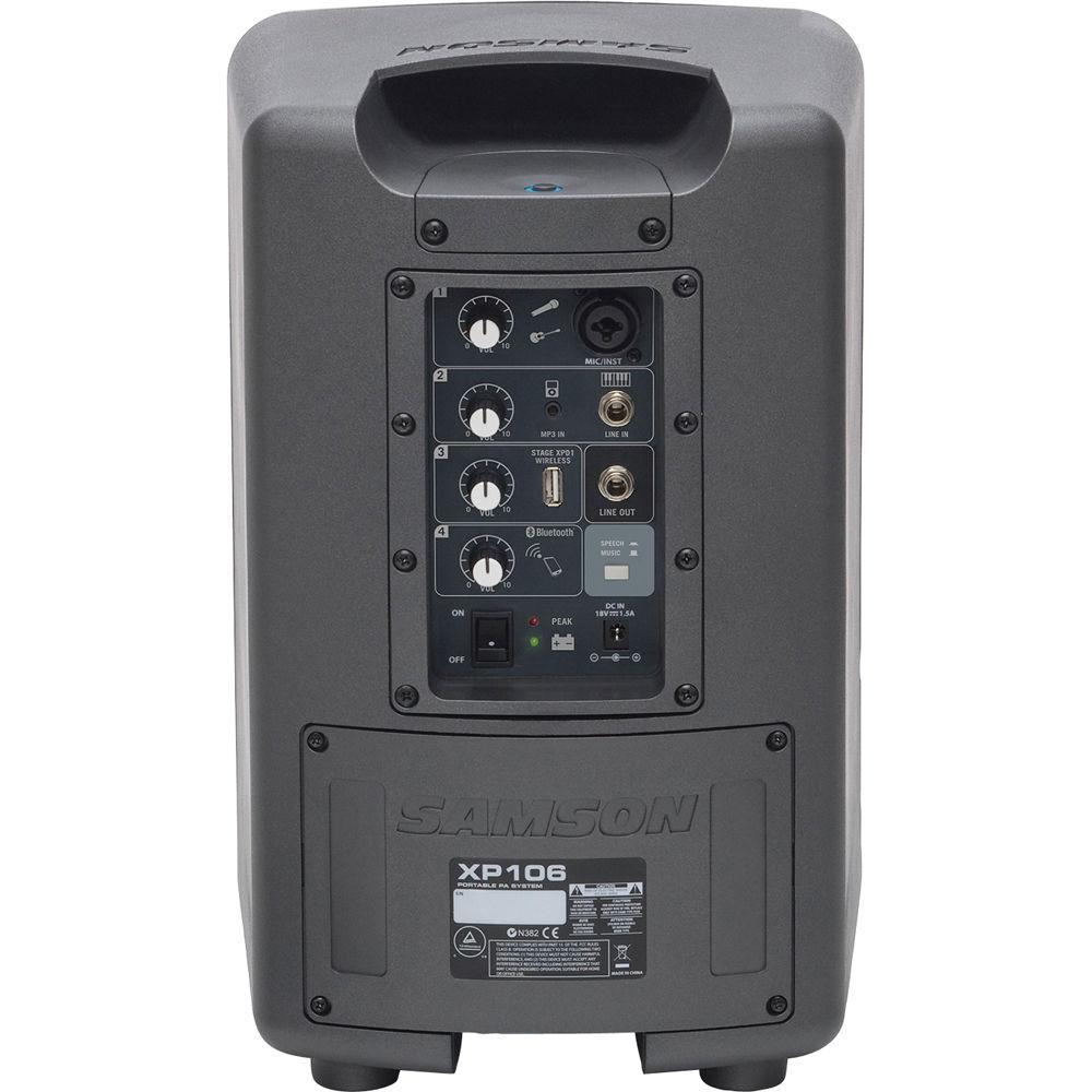 Samson Expedition XP106LE Portable PA System with Bluetooth