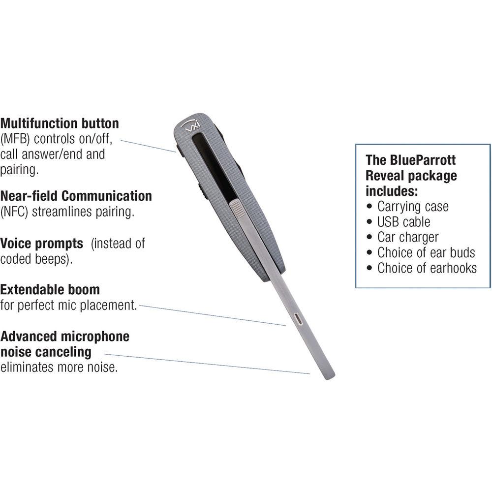 VXi BlueParrott Reveal Mobile Bluetooth Headset