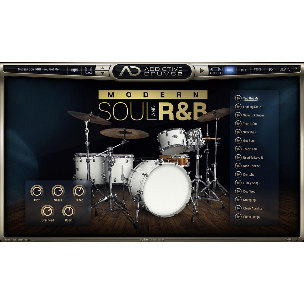XLN Audio Modern Soul and R&B AD2 ADPAK - Virtual Drum Kit