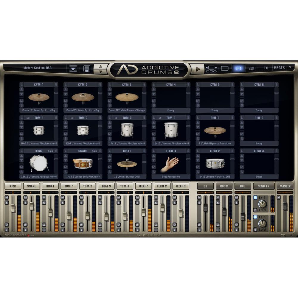XLN Audio Modern Soul and R&B AD2 ADPAK - Virtual Drum Kit
