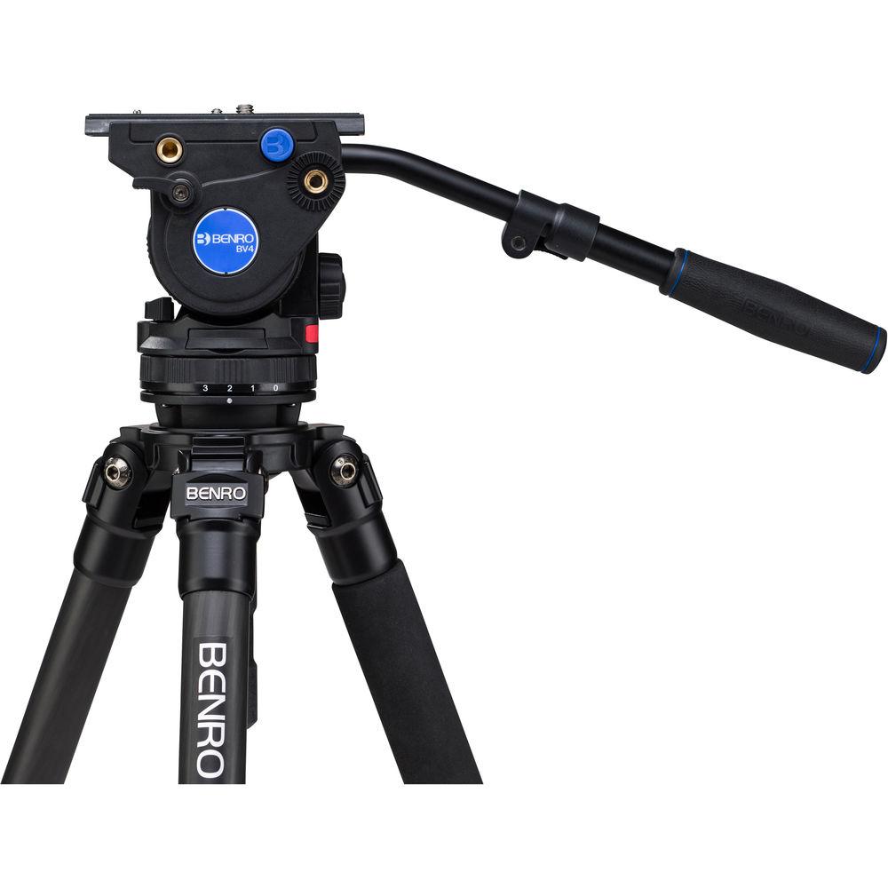 Benro C373F Series 3 Carbon Fiber Video Tripod and BV4 Head