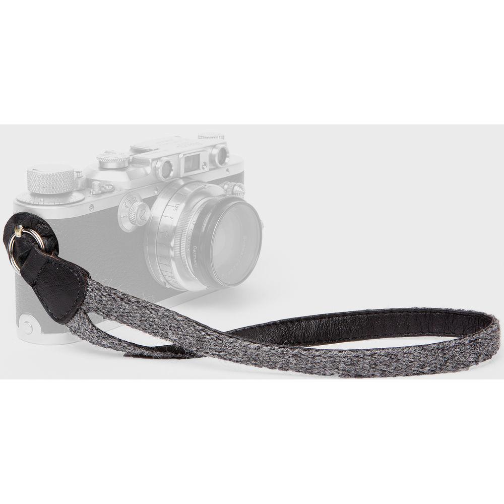 Cecilia Gallery Alpaca Wool & Leather Camera Wrist Strap with Ring Tethering