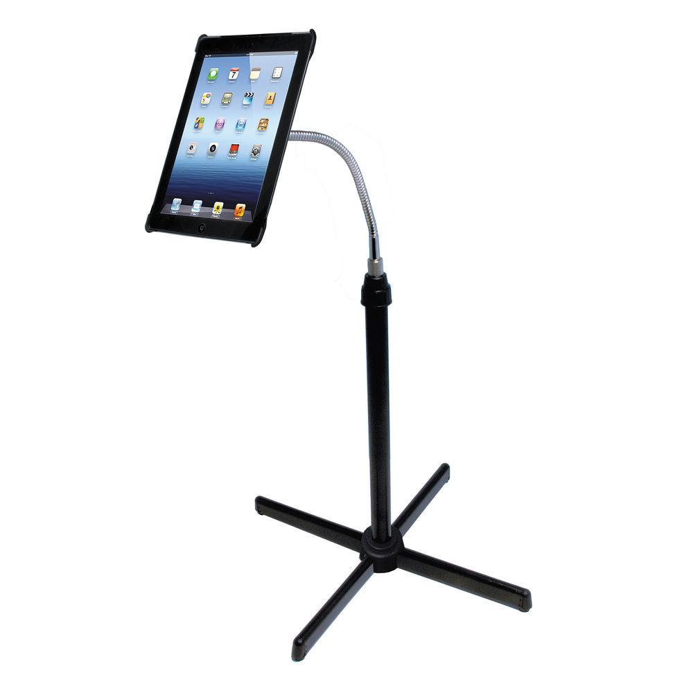 CTA Digital Height-Adjustable Gooseneck Floor Stand for 7-13" Tablets
