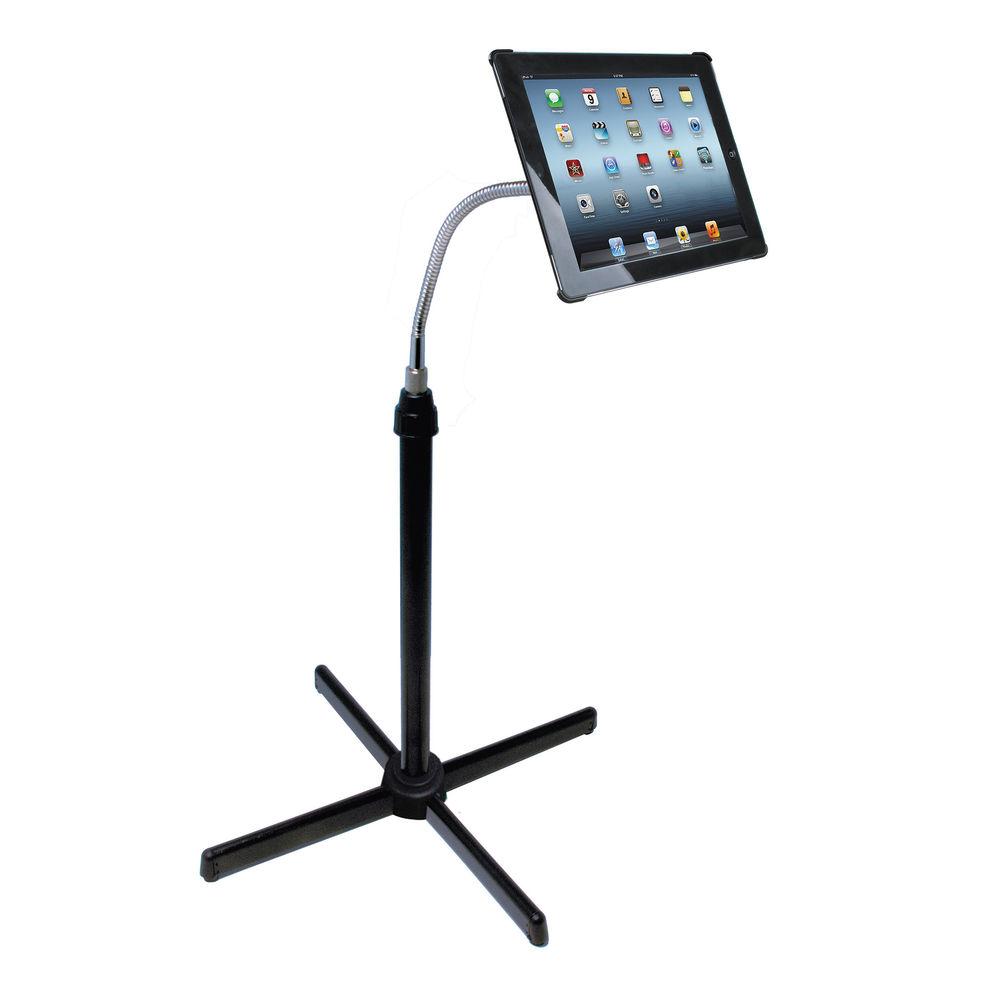 CTA Digital Height-Adjustable Gooseneck Floor Stand for 7-13" Tablets
