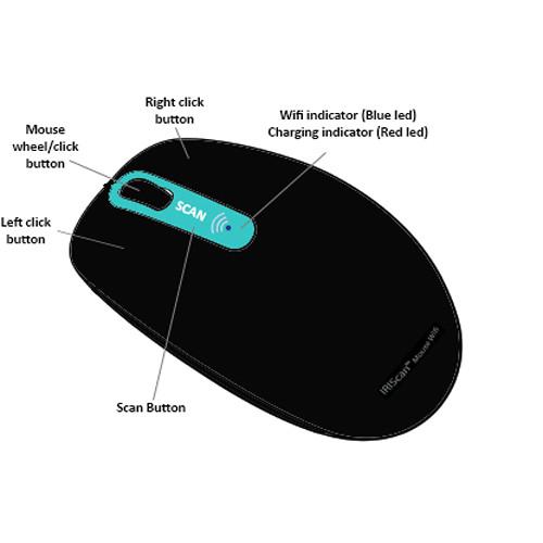 IRIS IRIScan Mouse Wi-Fi All-in-One Wireless Scanner