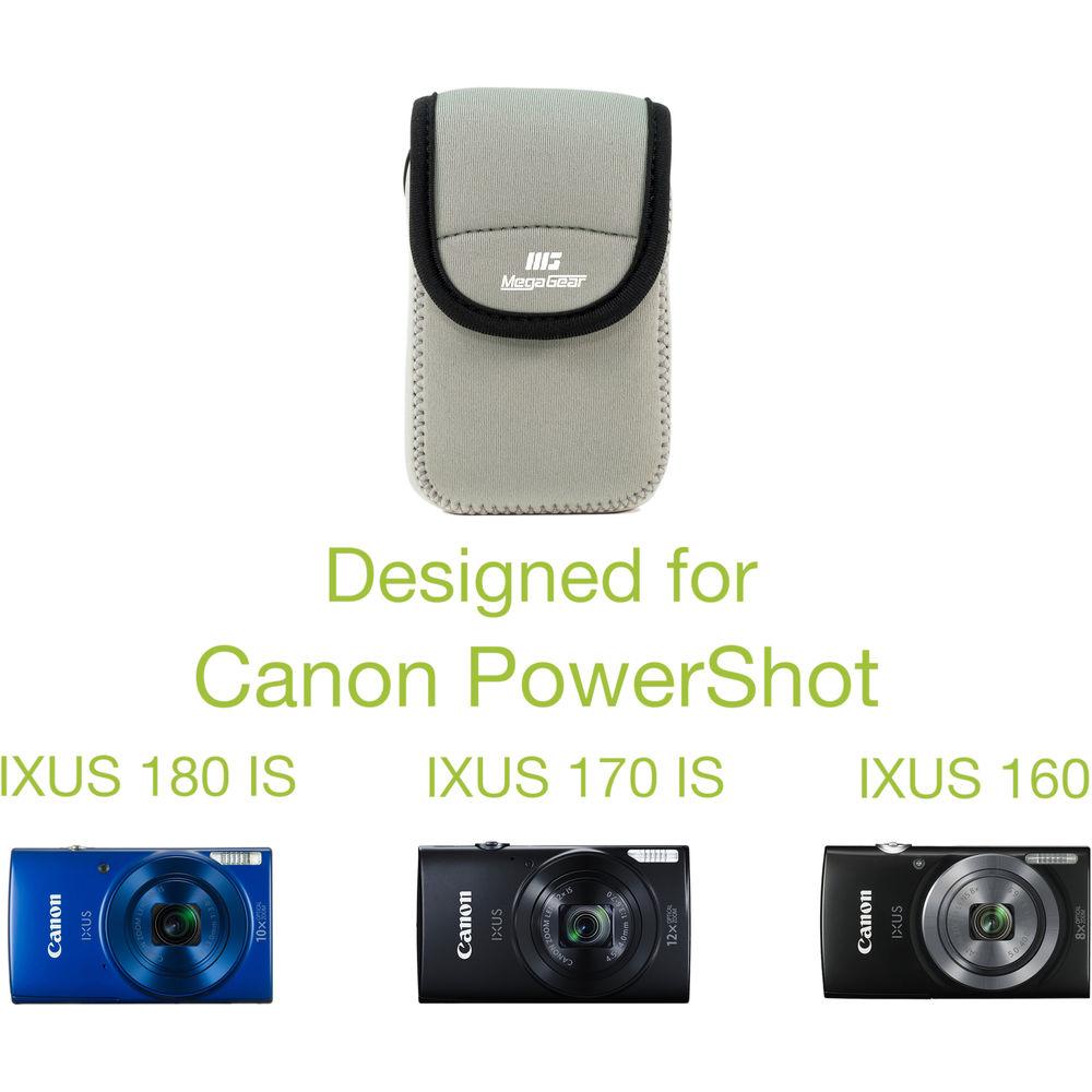 MegaGear Ultra-Light Neoprene Camera Case for Canon PowerShot ELPH 190 IS, ELPH 170 IS, and ELPH 160