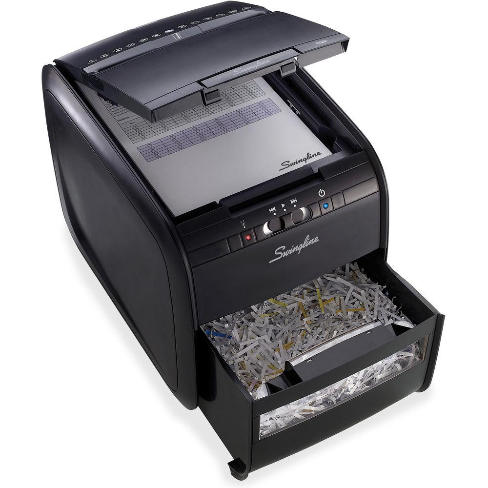 Swingline Stack-and-Shred 60X Cross-Cut Auto-Feed Shredder