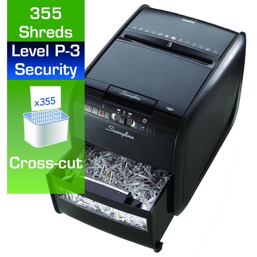 Swingline Stack-and-Shred 60X Cross-Cut Auto-Feed Shredder