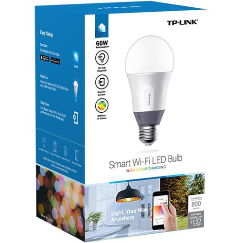TP-Link LB130 Wi-Fi Smart LED Bulb with Color Changing Light, TP-Link, LB130, Wi-Fi, Smart, LED, Bulb, with, Color, Changing, Light
