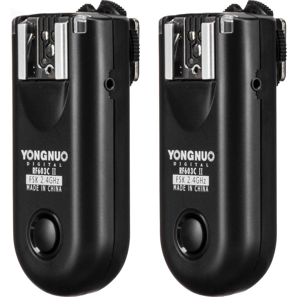 Yongnuo RF-603C II Wireless Flash Trigger Kit for Canon 2.5mm Connection