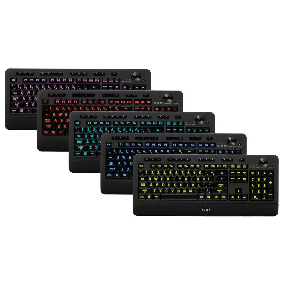 AZIO KB506 Vision Backlit USB Keyboard