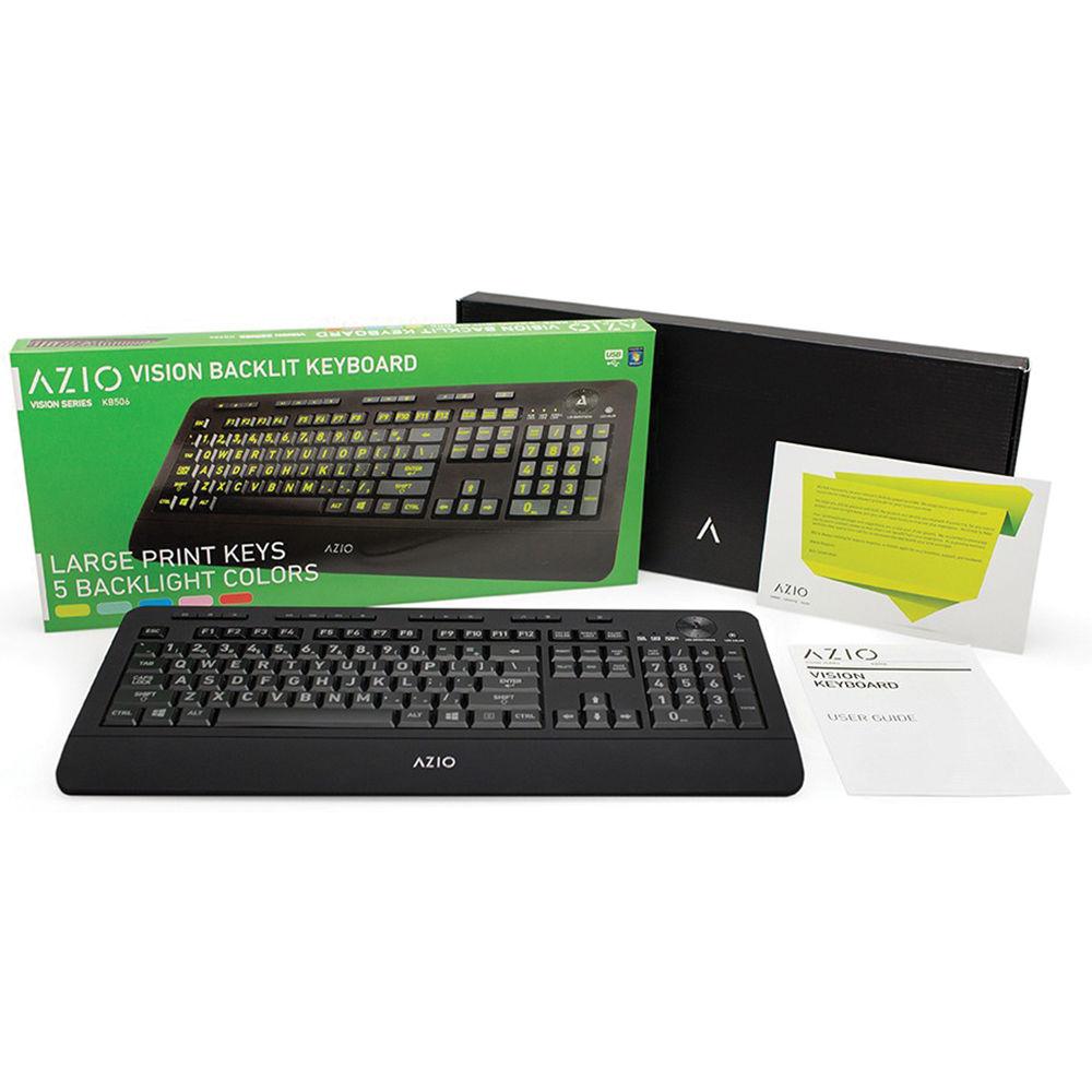 AZIO KB506 Vision Backlit USB Keyboard