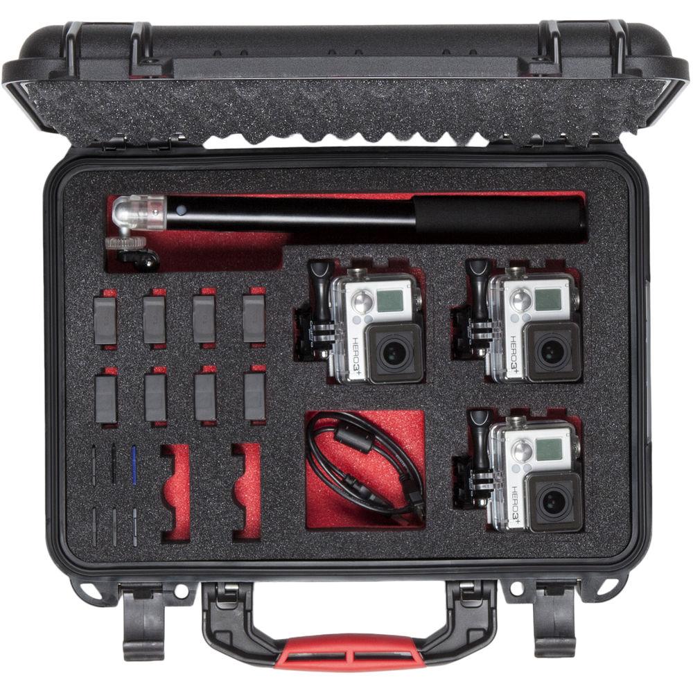 HPRC 2350GP Hard Case with Foam Interior for 3 GoPro Cameras & Accessories