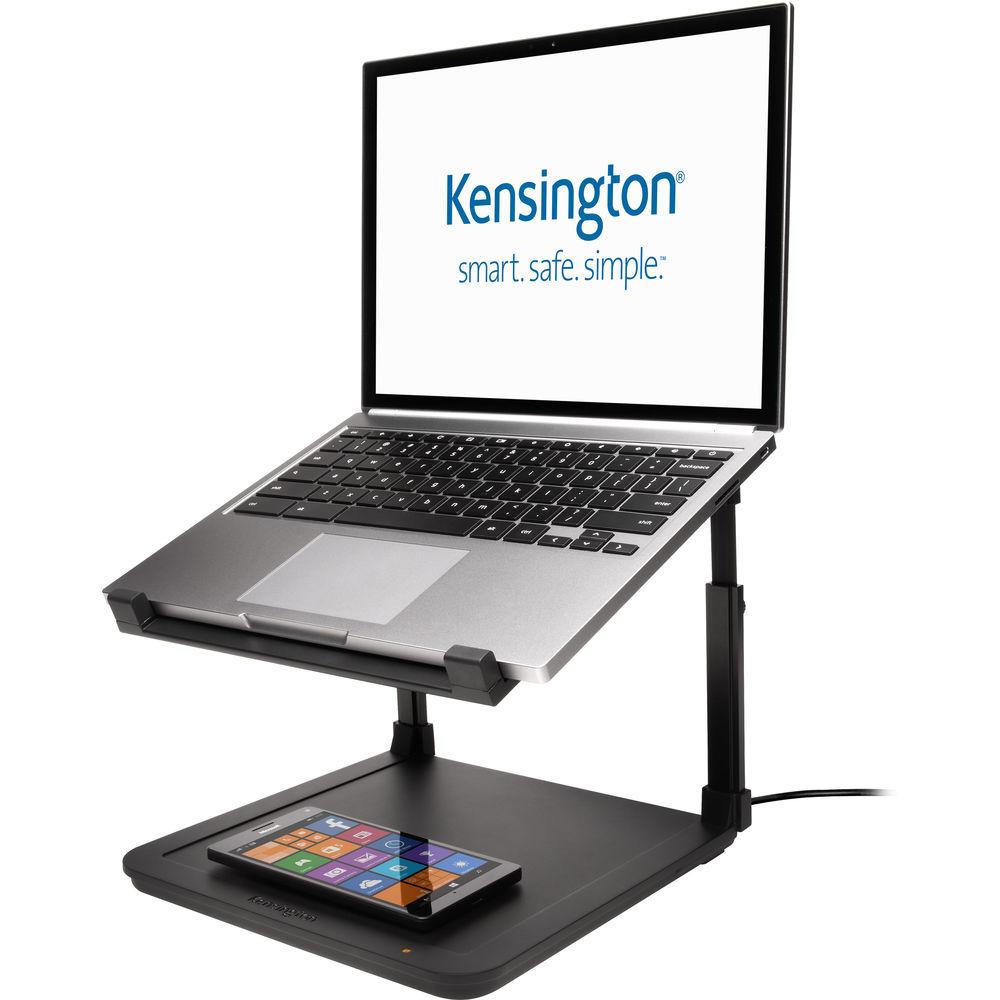 Kensington SmartFit Laptop Riser with Wireless Phone Charging Pad