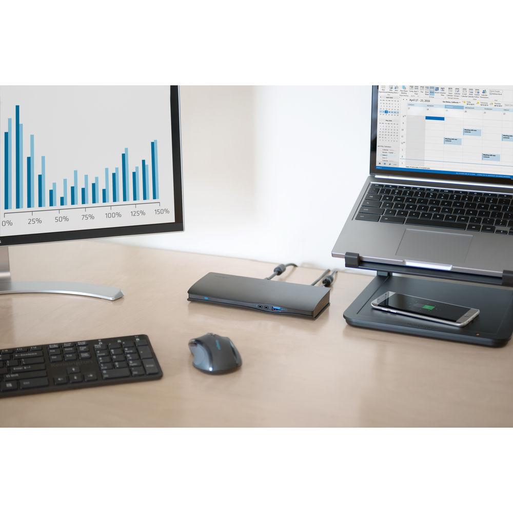 Kensington SmartFit Laptop Riser with Wireless Phone Charging Pad