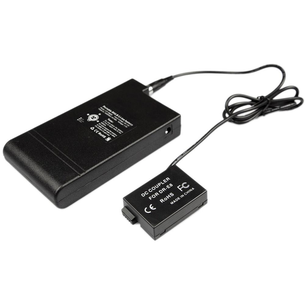 LanParte E8 Portable Battery with LP-E8 Adapter