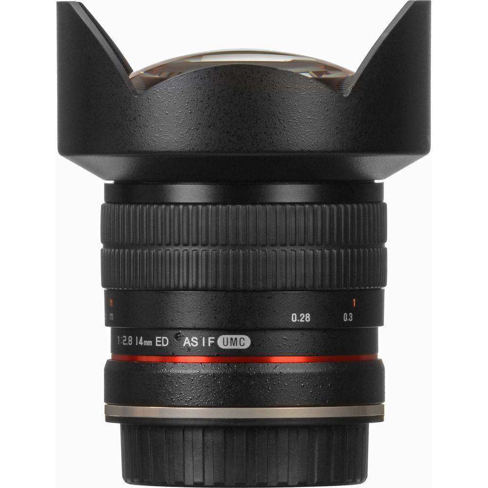 Rokinon 14mm f 2.8 IF ED UMC Lens For Canon EF with AE Chip