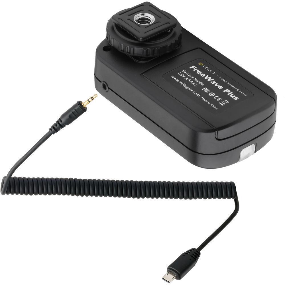 Vello FreeWave Plus Wireless Remote Shutter Release for Sony Multi Terminal
