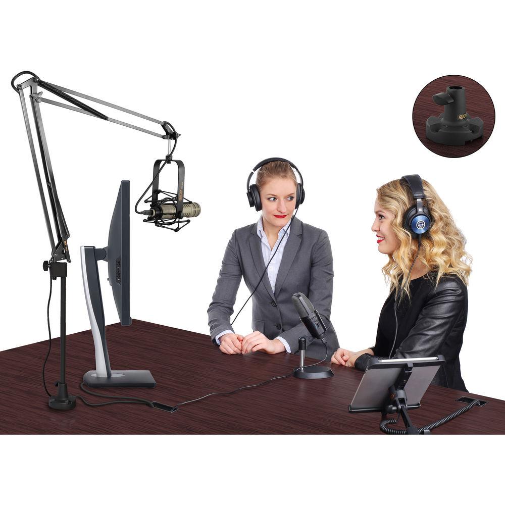 Auray BAE-2U Two-Section Broadcast Arm with External Springs & Integrated USB Cable